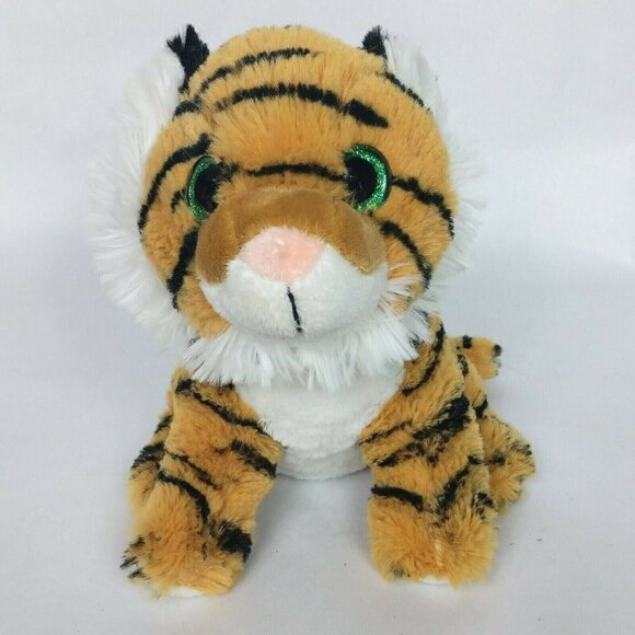 Toys R Us Tiger Plush Orange Striped 7.5 Inch